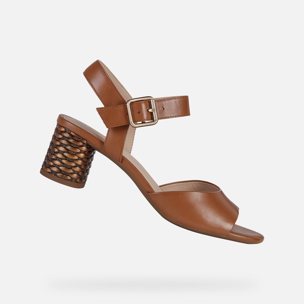 Sandalias Geox Senhora Marrom - Ortensia - EUKWT9057